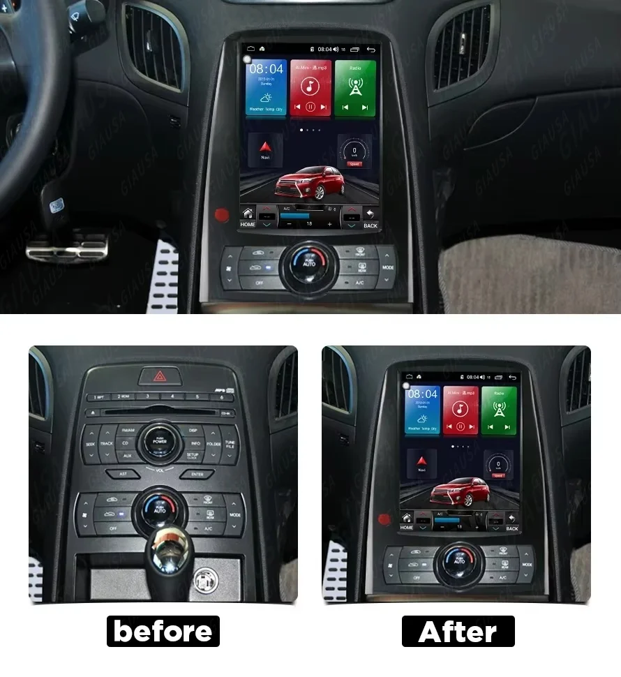 Car Multimedia Player carplay For Hyundai Rohens Genesis Coupe 2010~2015 Android 13 Radio GPS Navigation Reciever Head Unit