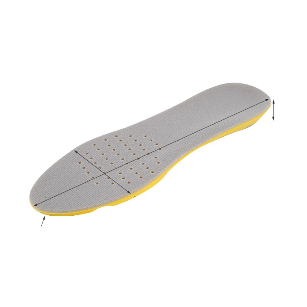

Sports Shoe Insoles Grey Size L Breathable Damping Running Can Be Cut Sweet Absorbent for Men Women Can Be Cut Insoles