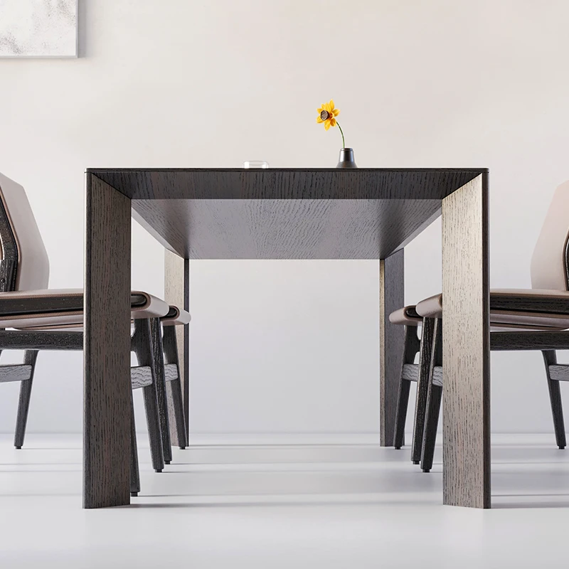 Nordic Solid Wood Dining Table Minimalist Library Multifunction Rectangle Dining Table Classic Center Mesa Comedor Furnitures