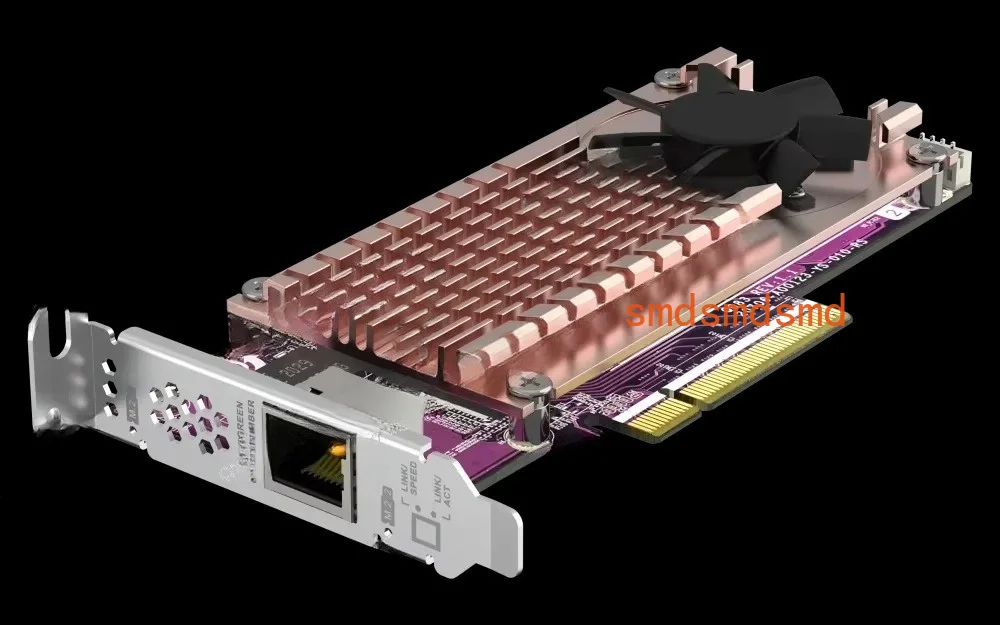 QM2-2P10G1TB 10GbE Expansion Card -Dual M.2 NVMe SSD Slots,1TB Built-in Storage,10 Gigabit Ethernet Network Adapter for NAS
