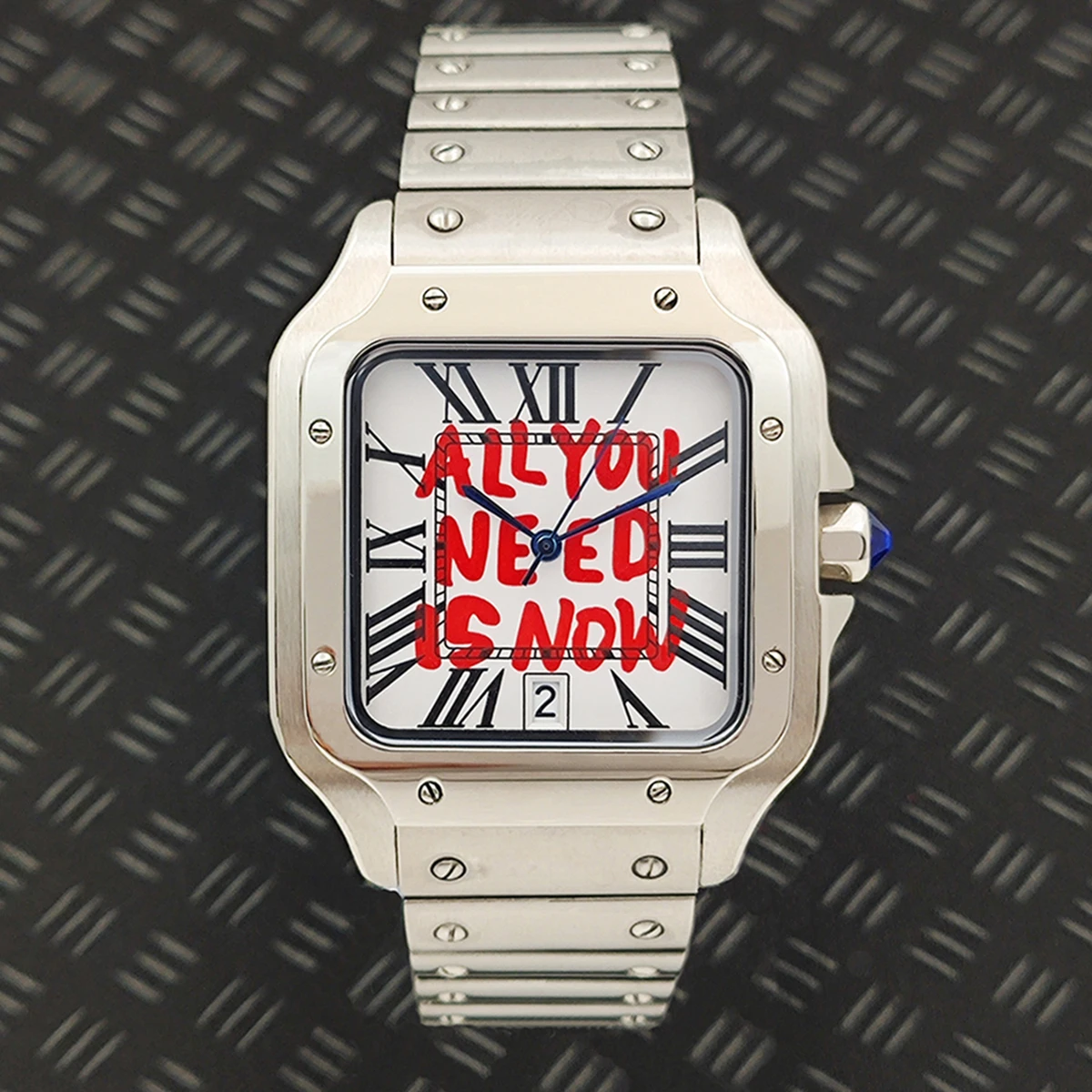 38MM Santos watch NH35 Watch Men's Watch Square Watch Men's Stainless Steel Watch NH35 Movement