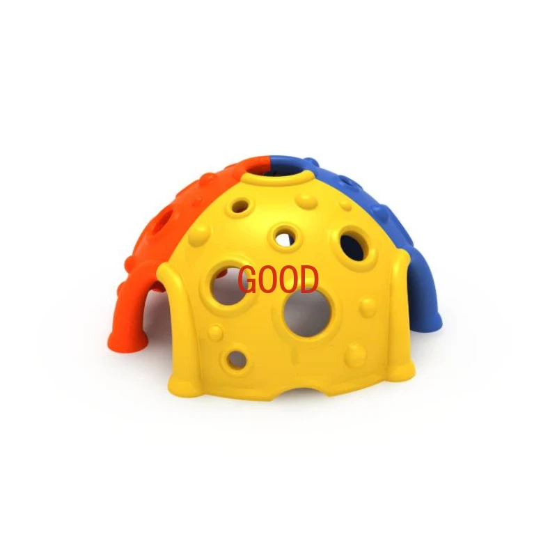 Marco de escalada de plástico para niños, cúpula trepadora para exteriores