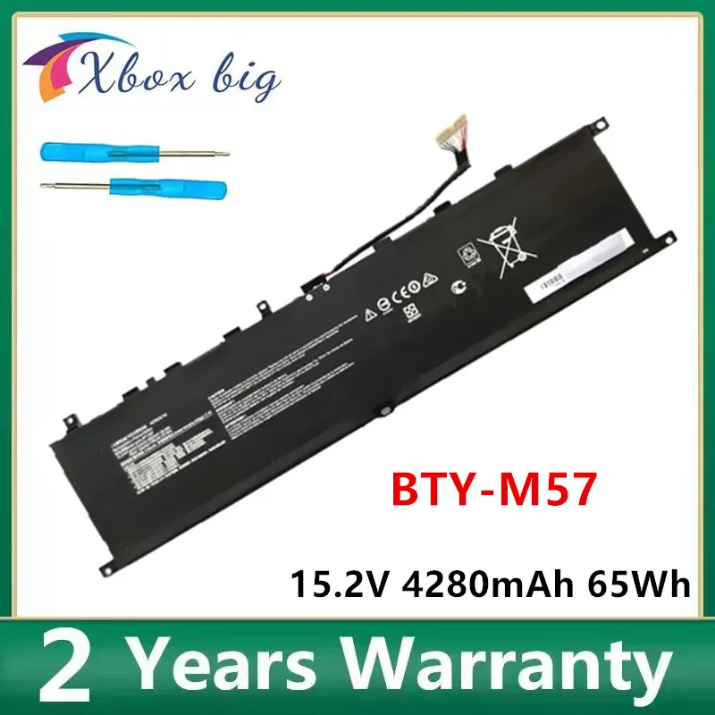 Bateria do Portátil de Bty-m57 15.2v 4280mah 65wh para o Caderno da Série do Leopardo 10ug de Msi Gp66 Gp76 Ms17k3