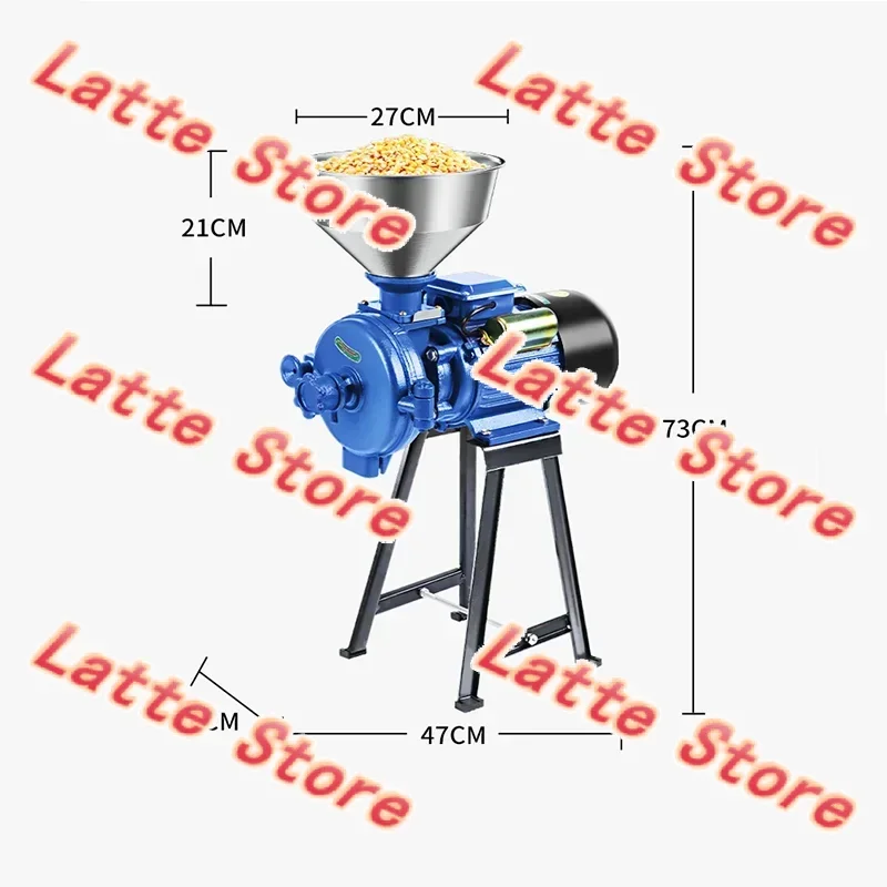 Electric Dry Material Grinding Crusher, Multi-purpose Grain Spice Herb Flour Powder Milling Machine For Household Commercial Use