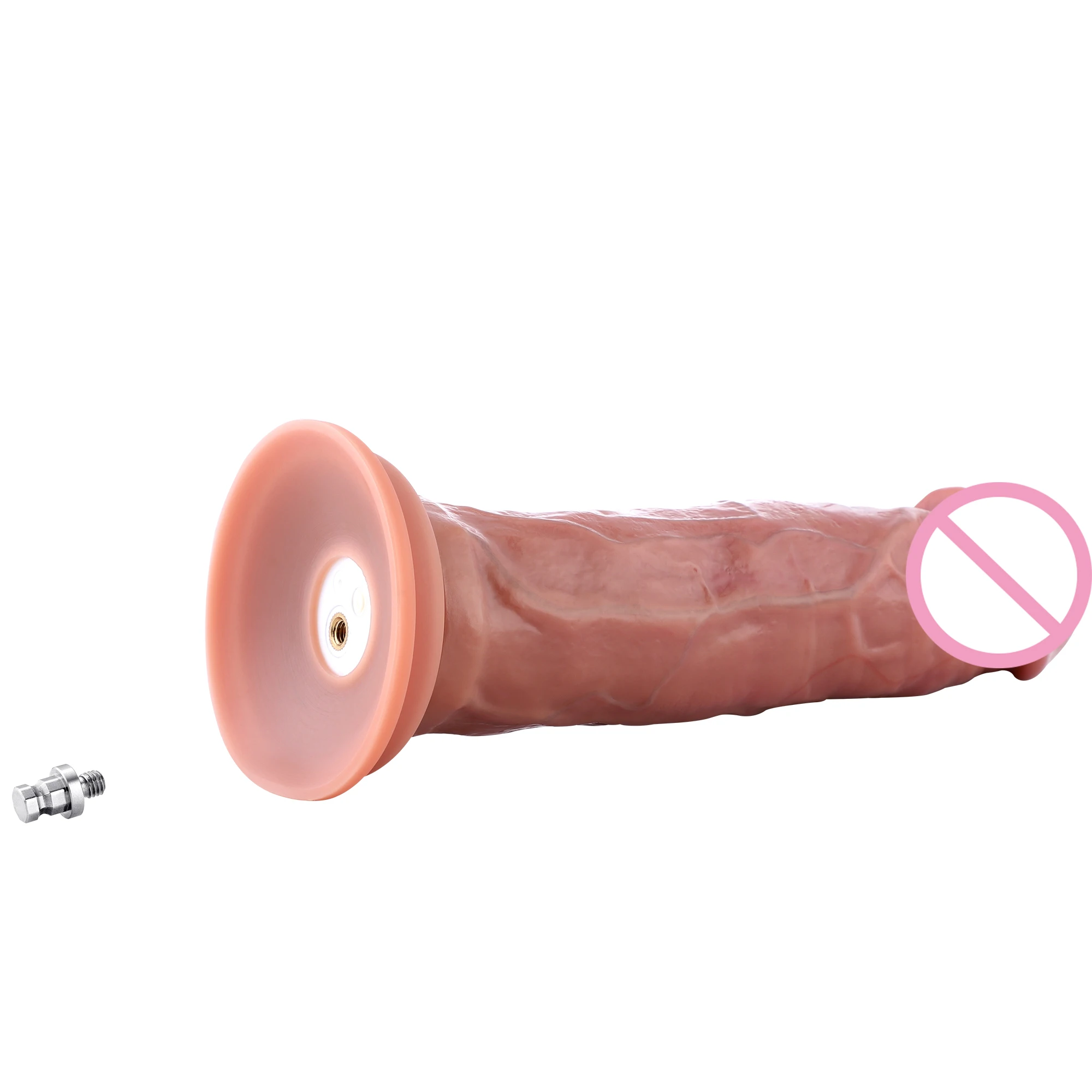 قضيب من السيليكون 9.1 بوصة من Hismith ، بطول 8.35 بوصة ، وظيفة اهتزاز ودوران مع نظام kliclock ، مقاس M