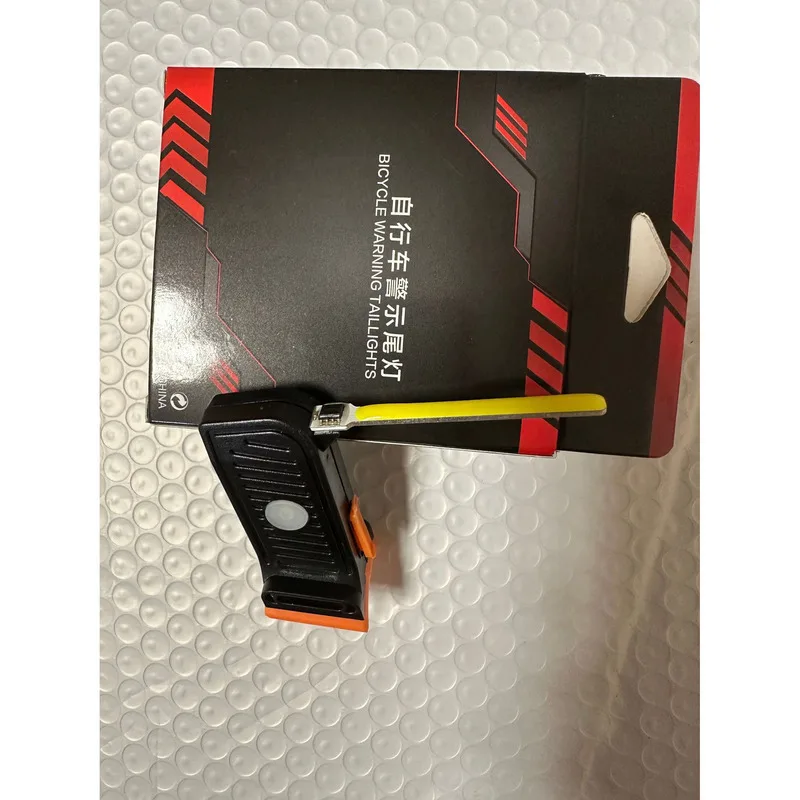 Bicycle Light Heart Taillight Night Riding USB Rechargeable High Brightness COB Warning Light Flashing Bright Cycling Accessory