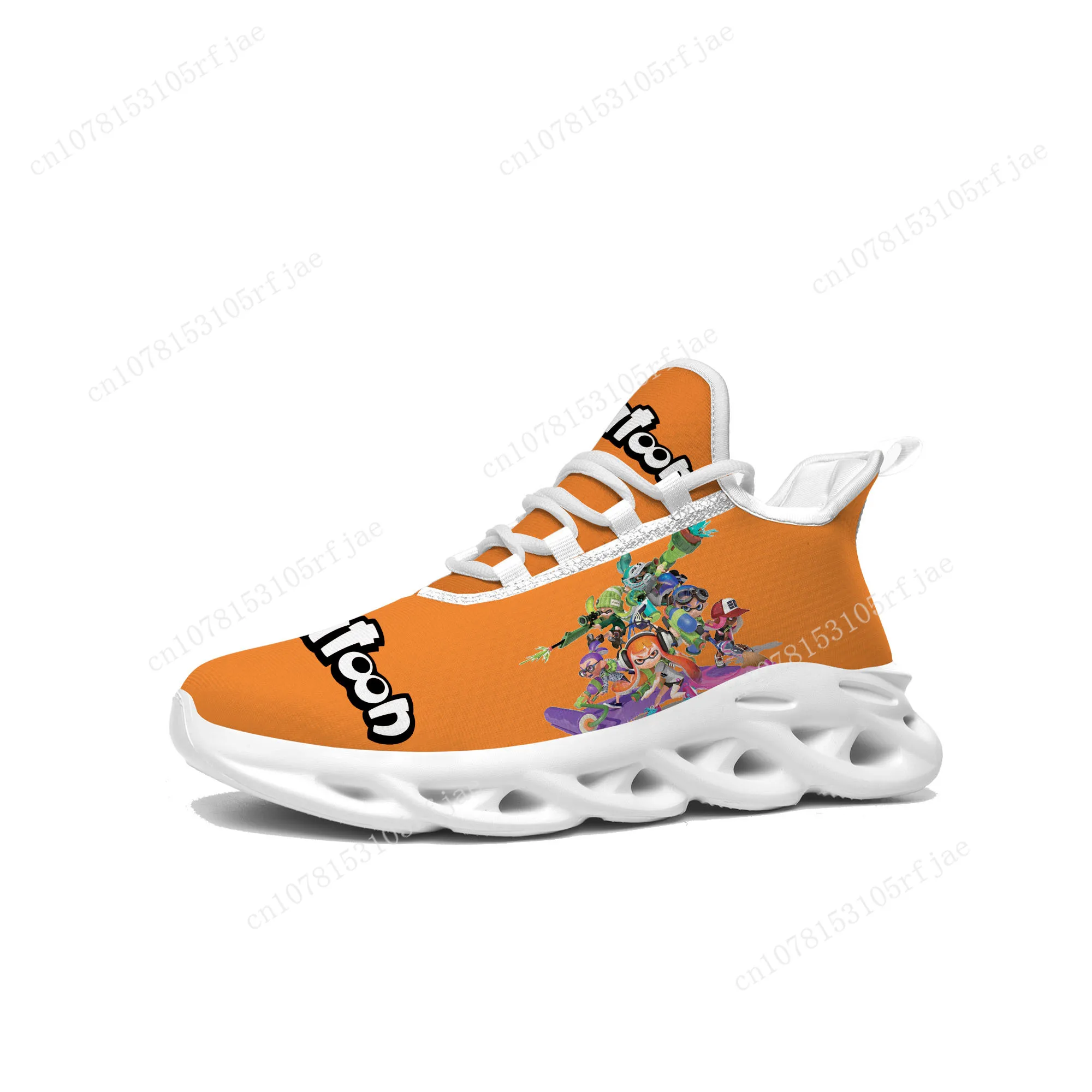 

Anime Cartoon Game Splatoons Flats Sneakers Mens Womens Teenager Sports Running Shoes High Quality Custom Built Lace Up Shoes