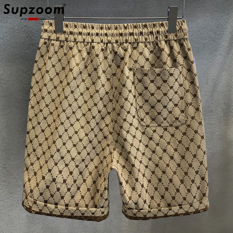 Supzoom 2022 New Arrival Hot Sale Popular Logo Summer Loose Of Male Casual Top Fashion High Street Sense Criss-cross Shorts Men