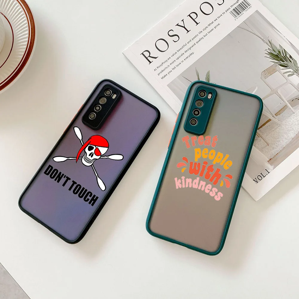 Cases For Redmi 9 9a 9c 10c 10a Note 7 10 9s 10s 8t Xiaomi 9T 10T Pro Don't touch my phone Frosted Translucent Funda Phone Case