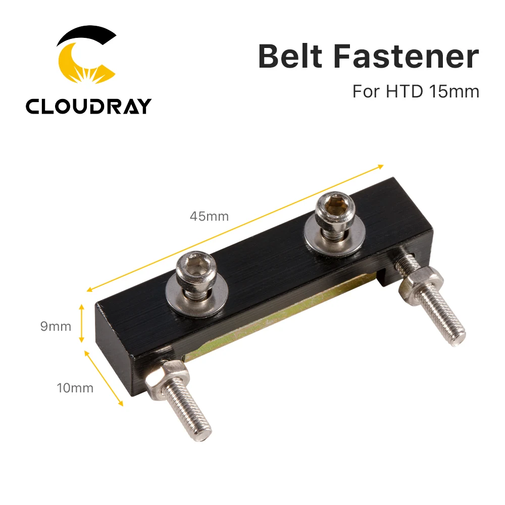 Imagem -02 - Fixador de Correia Cloudray Série e para Largura 15 mm Transmissão de Correia Dentada Aberta para Eixo x y Ferramentas de Hardware Peças de Máquinas