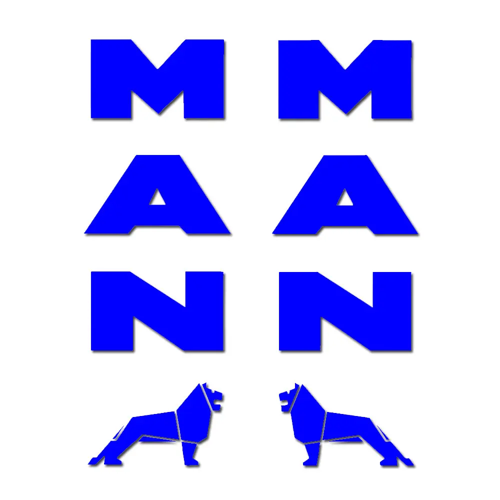 For MAN truck mirror back decals x 2. TGX TGS TGA  ﻿