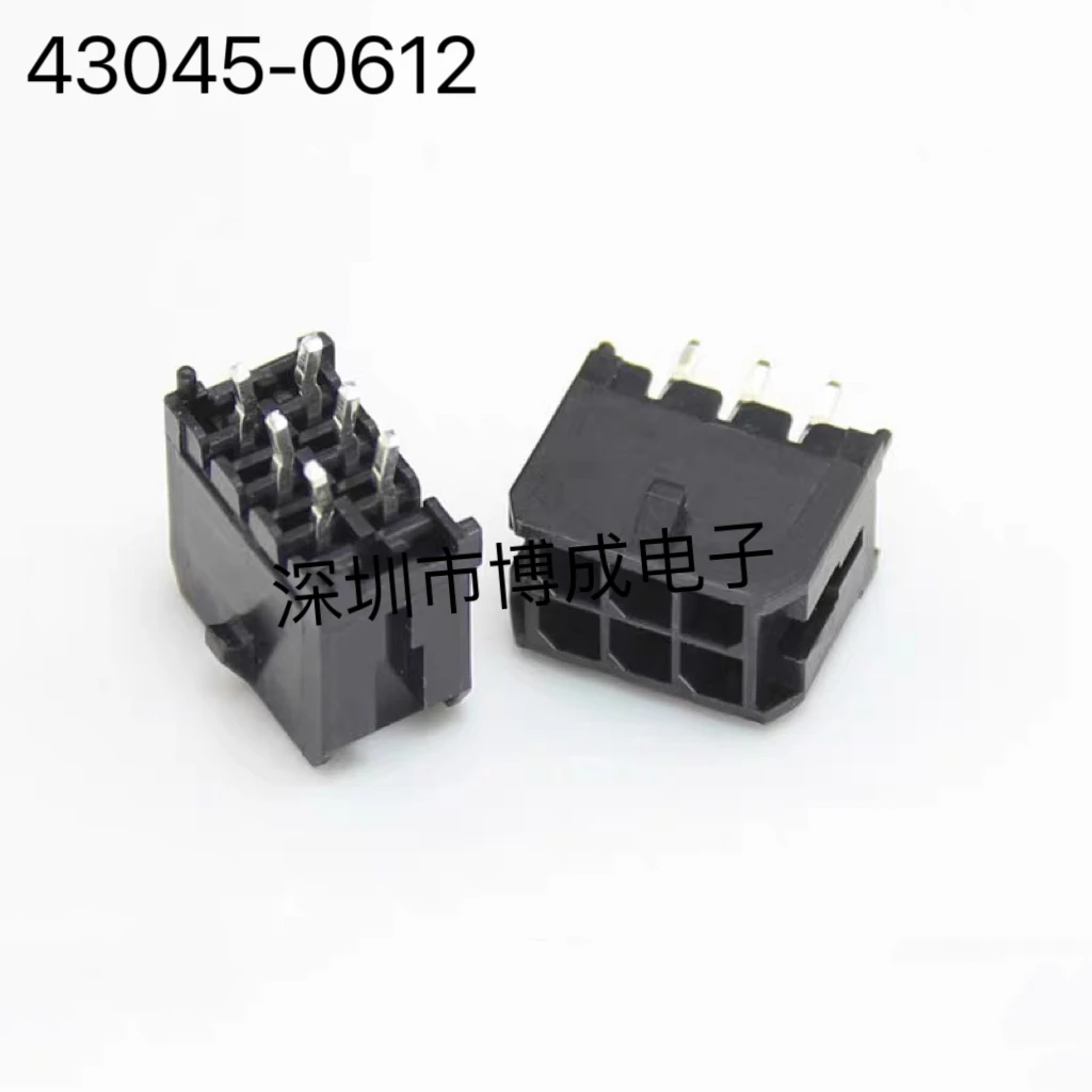 10pcs/Lot 43045-0612 0430450612 3.0mm Pitch 6PIN Micro-Fit 3.0 Vertical Header Wire-to-Board Connectors Original in Stock
