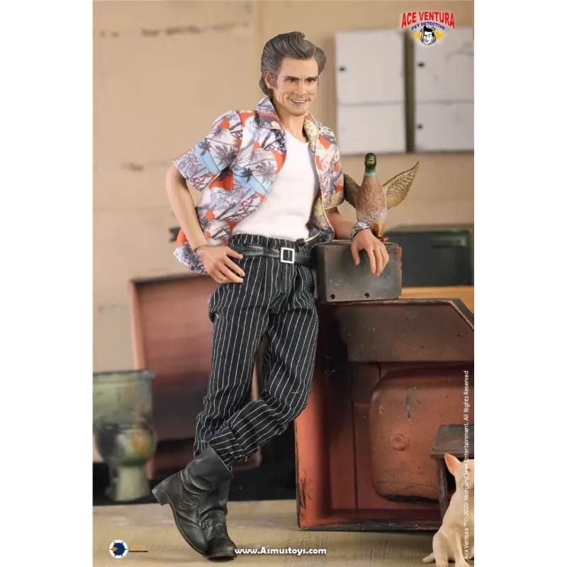 Goods in Stock 100% Original Asmus Toys ACE01 Jim Carrey 1/6 Authentic Movie Character Model Art Collection Toy Gift