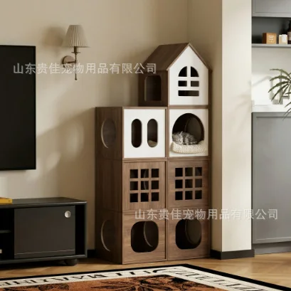 Customized combination house universal in all seasons, dodging house DIY cat villa cat tunnel creative ventilation
