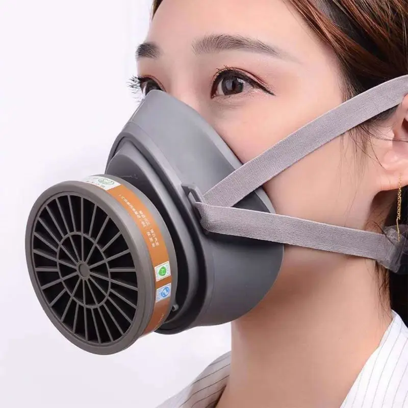 Adult Reusable Mask Silicone Mask Reusable Anti-Dust Respirator Safety Industrial Protective Cover Filter Chemical Respirator