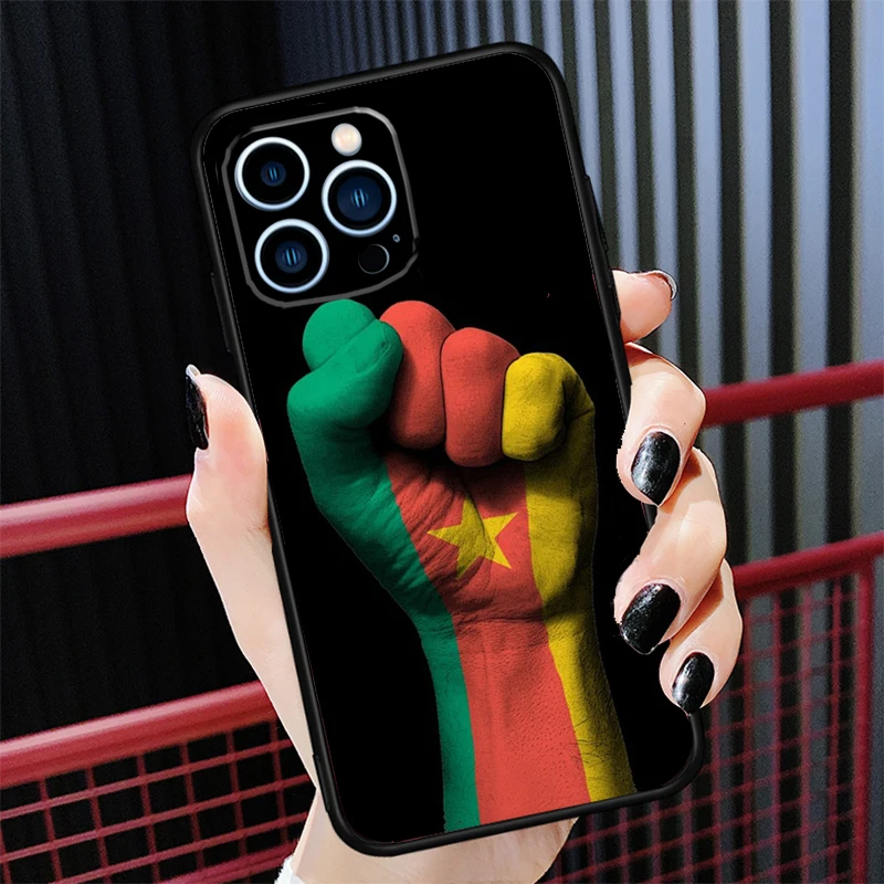 Republic of Cameroon Flag Phone Case For Apple iPhone 16 15 14 12 Pro Max Plus X XS XR 11 13 Pro Max Cover Coque