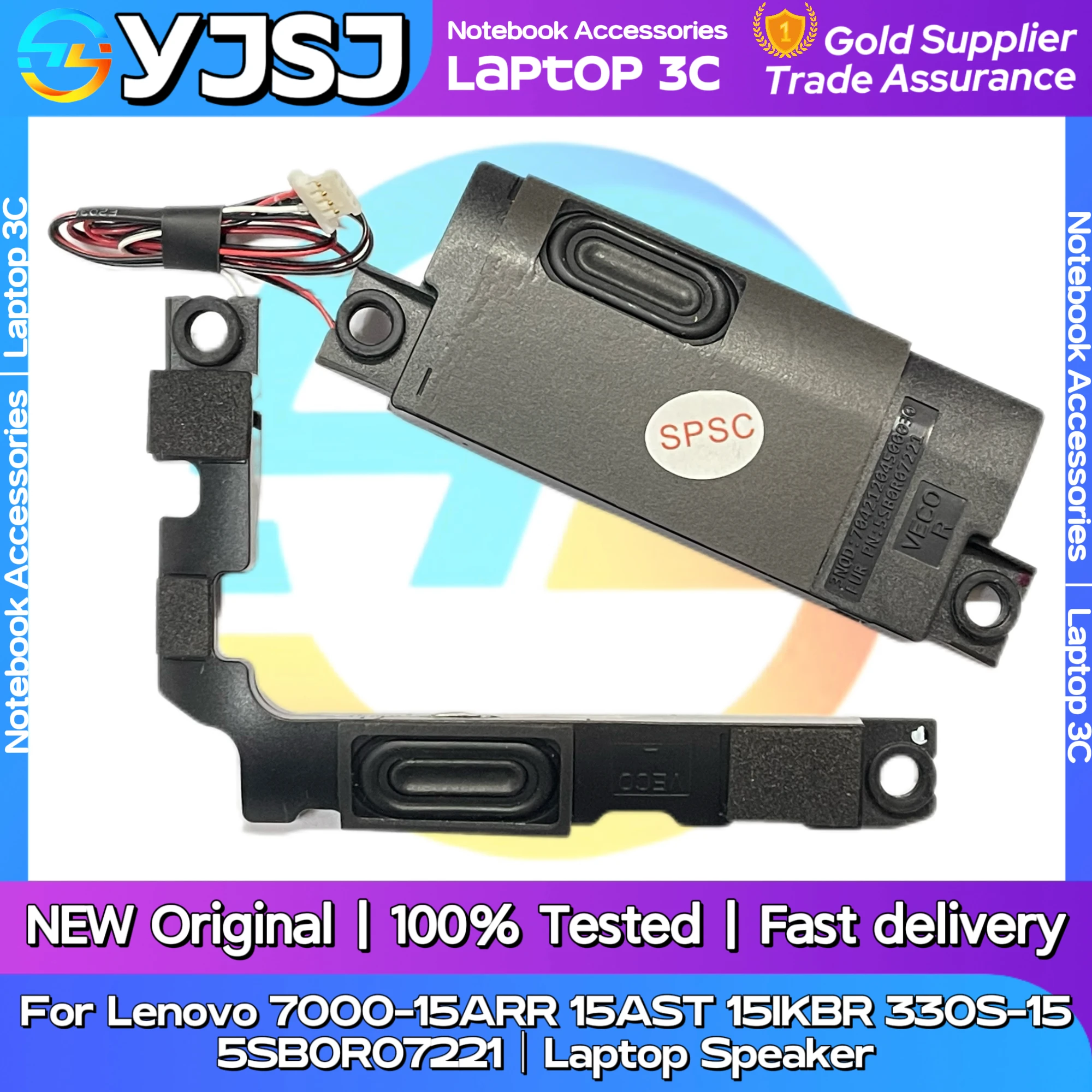 

New Original Laptop Speaker For Lenovo Xiaoxin7000-15ARR 15AST 15IKBR 330S-15 built-in speaker horn audio 5SB0R07221 PK23000RHV0