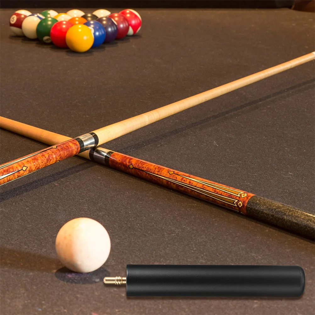 

2pcs Pool Cue Extender Lengthen Stick Aluminum Alloy Billiard Extension Handle Lightweight Durable Shaft Accessories