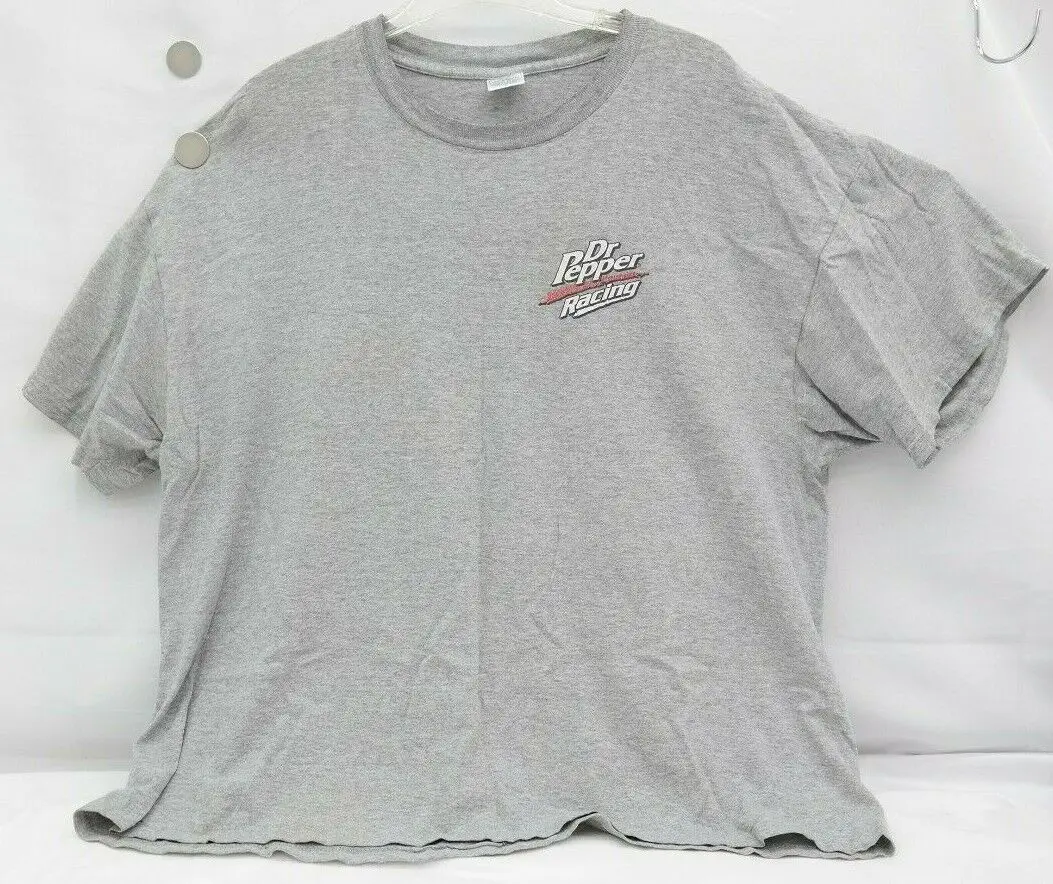 Vintage Dr Pepper Racing Thirst Crew T Shirt 2XL Gray TF