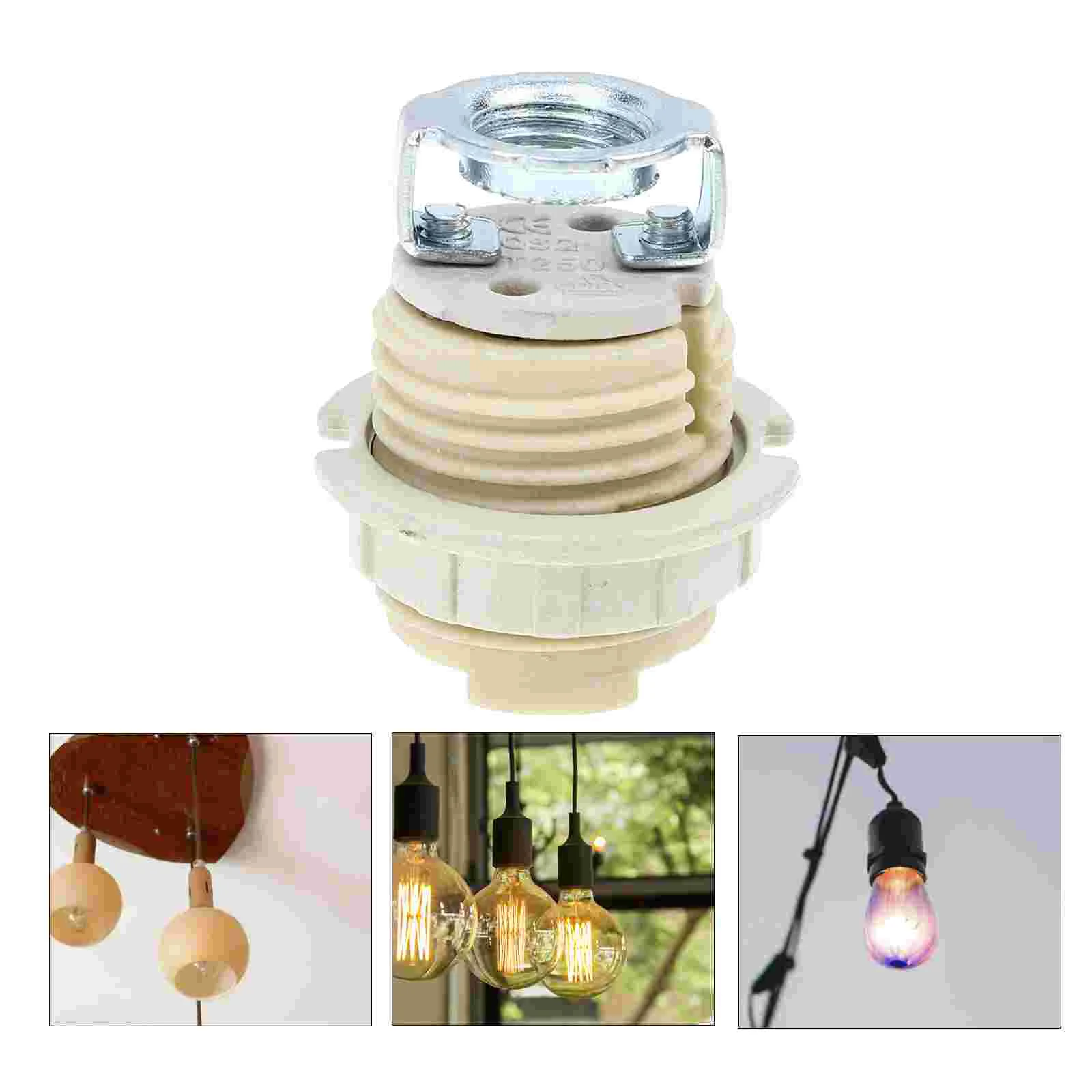 

4 Pcs G9 Ceramic Lamp Holder Halogen Light Bulb Socket Replacement Bases for Plastic