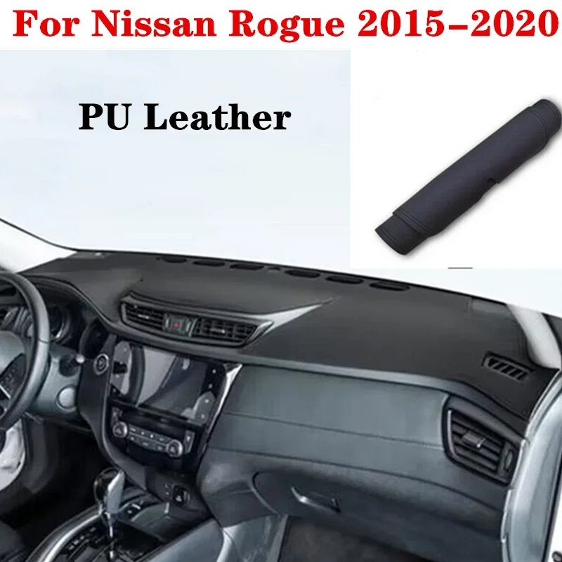 

PU Leather Car Dashboard Cover Dash Protector Mat Dashmat For Nissan Rogue 2015-2020