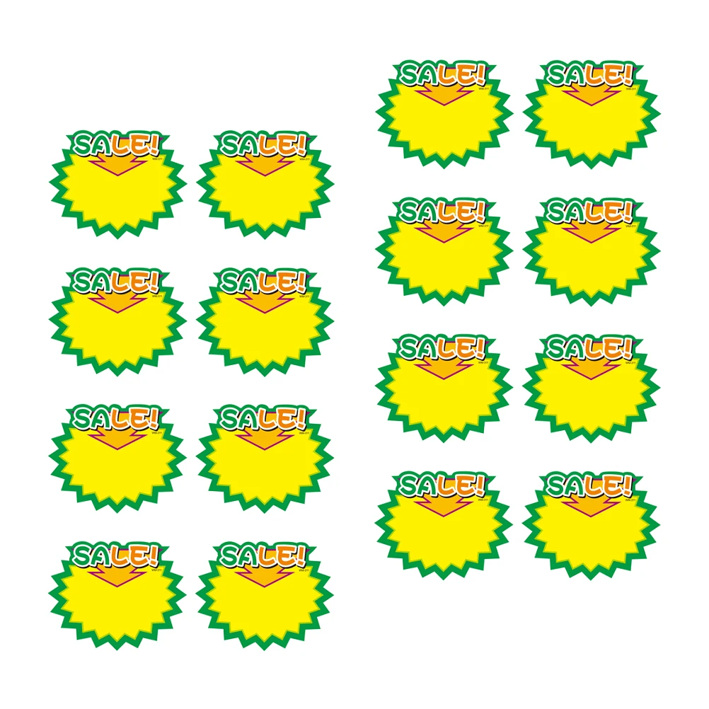 

50 Pcs Price Tags White Card Retail Store Signs Paper Material Promotional Advertising Stickers Item Labels Folder Tab