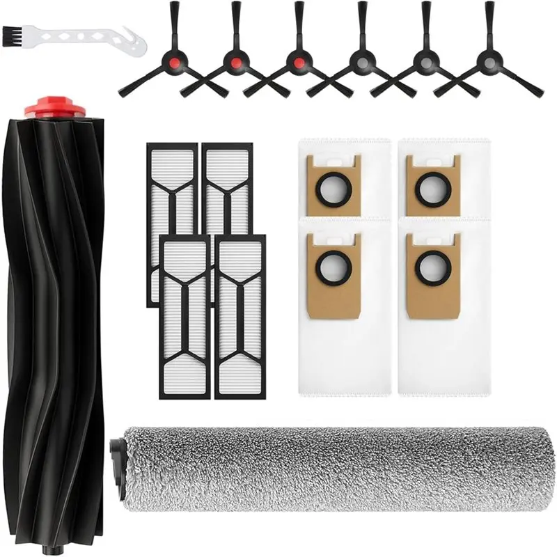 

A07R 1 Rolling Mops 1 Main Roller Brush, 4 HEPA Filters, 6 Side Brushes, Robot Vacuums Parts Robot Vacuum Replacement Parts