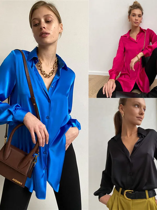 Slim Fit Langer Sve-Kragen irt für Damen, lässiger Sle-Umlegekragen, bequem, normale Sve-Länge, Sommerkollektion