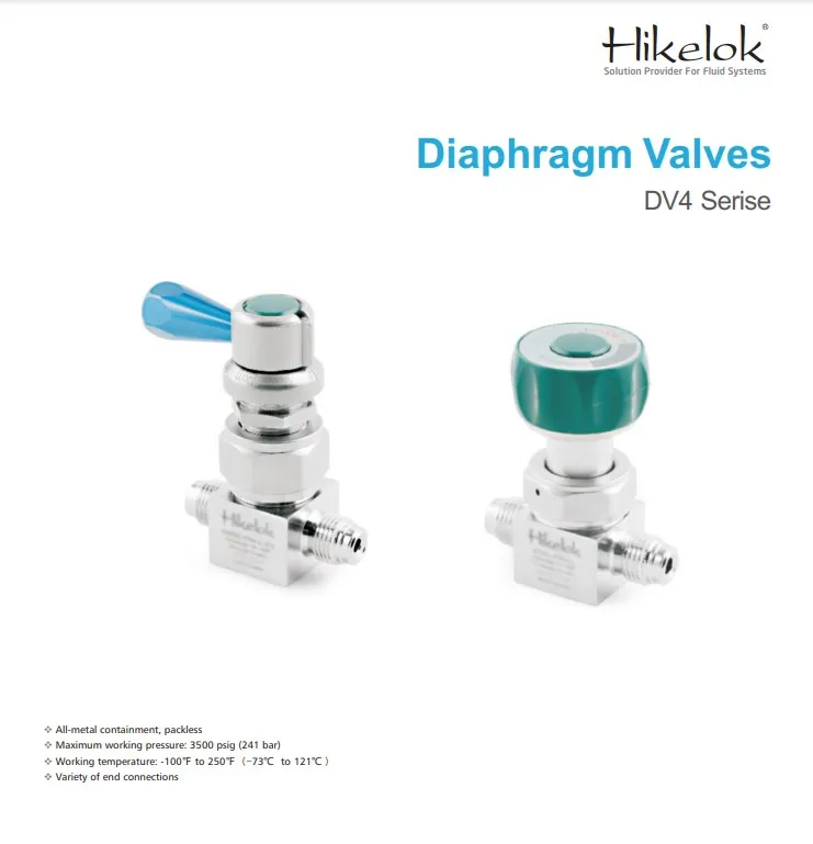 SWAGELOK Type SS316 Pneumatic Actuation Diaphragm Valve