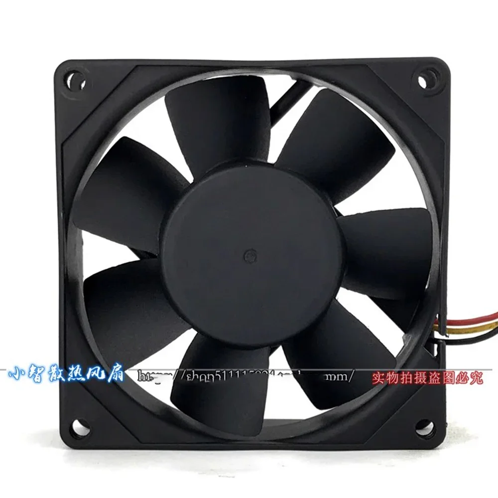 For SUNON 80mm KD1208PTBX-6  DC12V 4.6W three wire speed ball bearing cooling fan 80 * 80 * 25mm