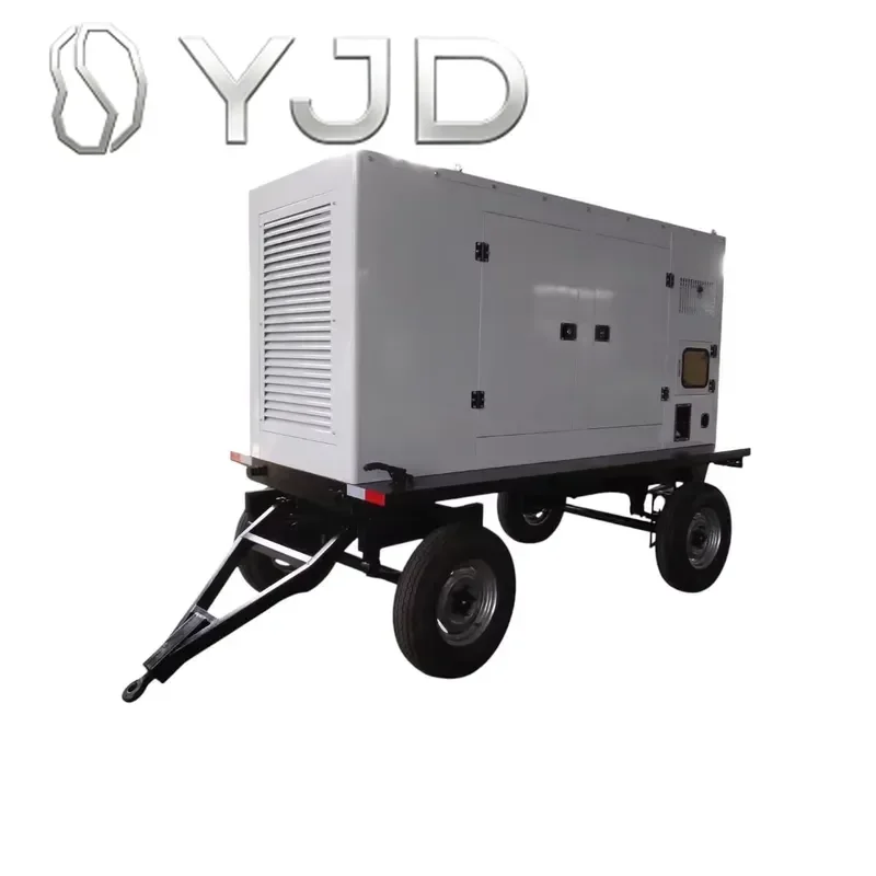 Silent Soundproof Auto Start ATS Genset 300kva 400kva 500kva 600kva Power Perkings Mobile Trailer Generator