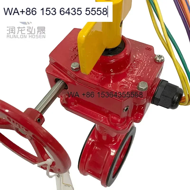 Wmwmnu FM Approved Actuator Wafer Butterfly Valve 300psi Tamper Switch VdS Certified FPBG Model for Fire Sprinkler Systems