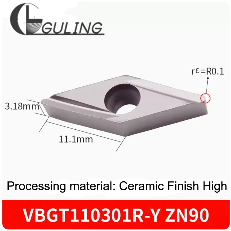 Stainless Steel Finishing Blade VBGT110302R/L-Y Lathe Core Machine Slotting Front Sweep Alloy Turning Blade Carbide Inserts