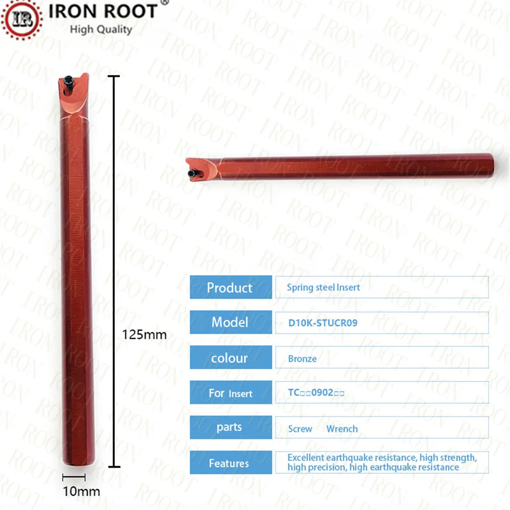 Tool Holder D08K-STUCR09,D10K-STUCR09,CNC Lathe Turning Tool Internal Spring Steel Boring Bar For TCMT090204  Carbide Insert