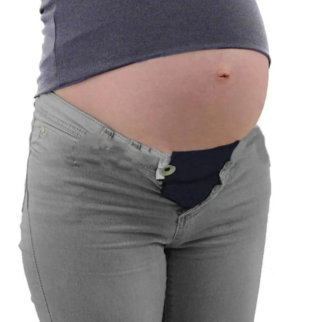 Cinturón elástico ajustable para maternidad y embarazo, extensor de cintura, ropa, pantalones para embarazadas, accesorios de costura