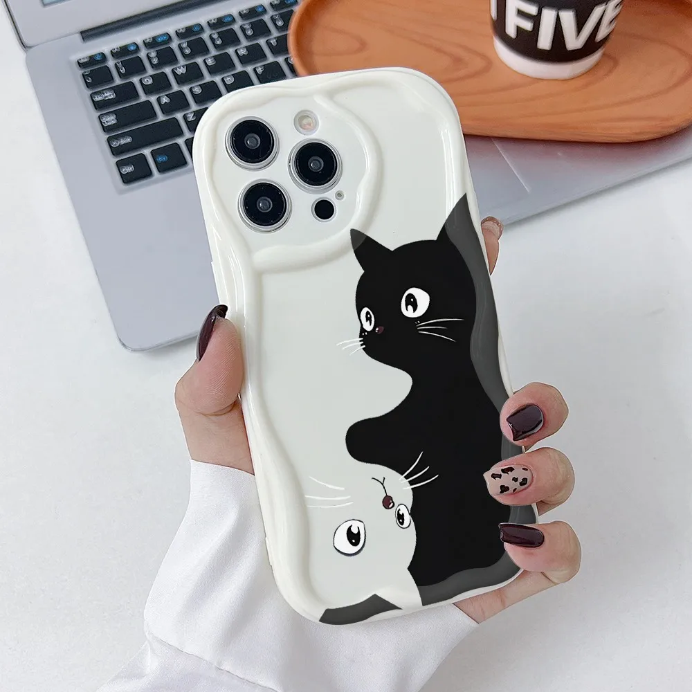 حافظة لهاتف اوبو Realme C75 C67 C65 C63 C55 C53 C35 C33 13 12 11 10 GT6 Pro Plus 4G 5G ثلاثية الأبعاد موجة غطاء ناعم