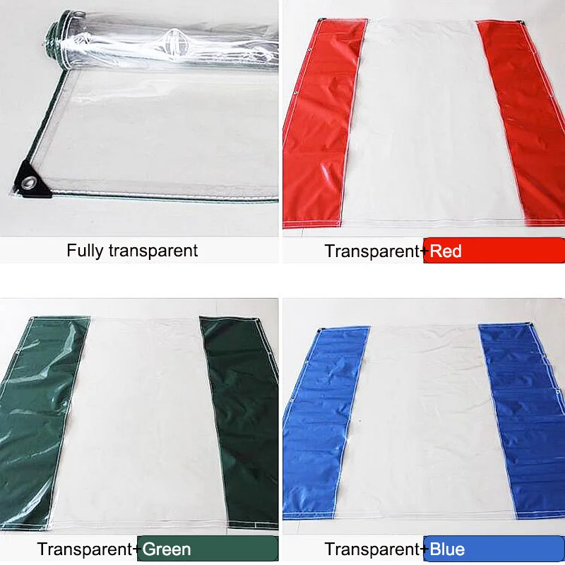 

0.5MM 600g/㎡ Transparent Rainproof Cloth Thickened Balcony Garden Insulation Oil Cloth Outdoor Tarpaulin Plastic Cloth