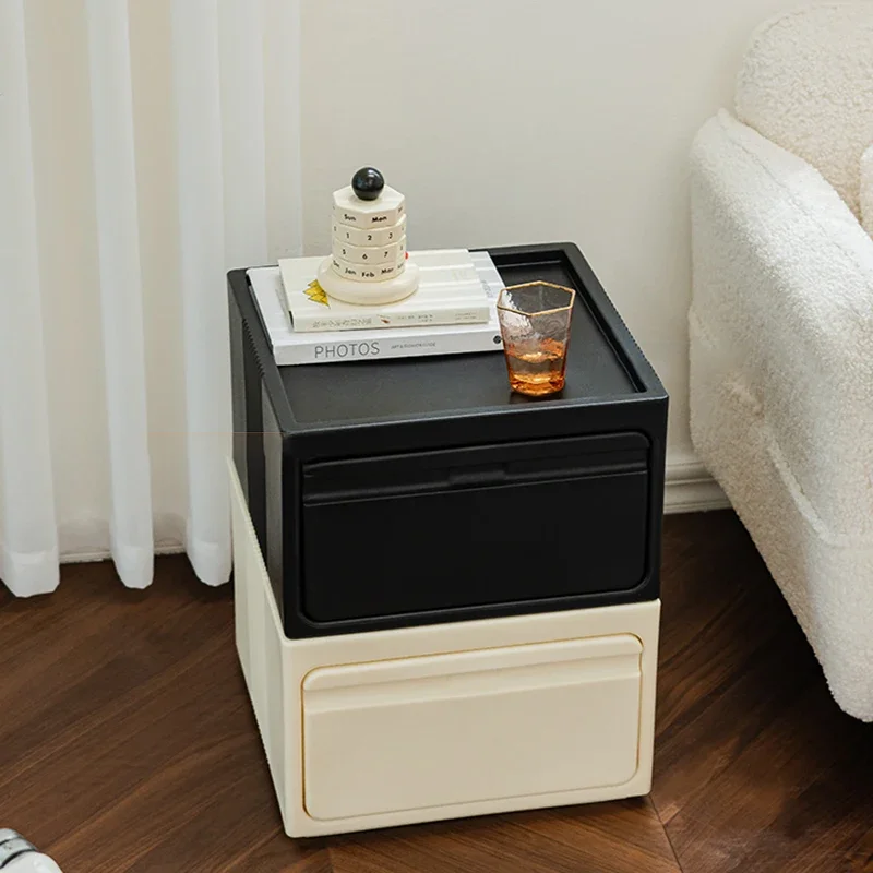 Coffee Storage Bedside Table Auxiliary Bathroom Reception Modular Bedside Table Curiosity Cabinet Mobili Space Saving Furniture