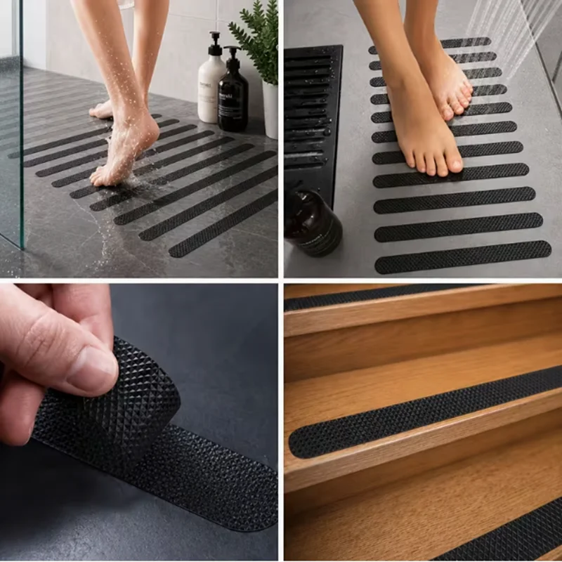12pcs Multi-purpose anti-slip pre-cut strips, used for anti-slip in shower rooms, table mats, indoor stairs, and washbasins - view 4
