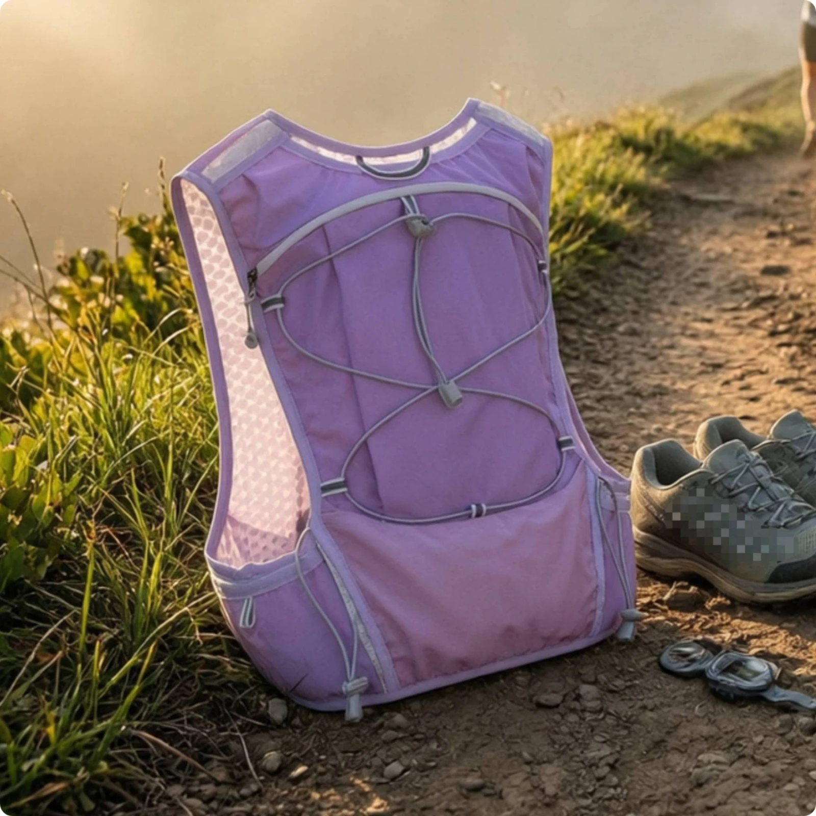Running Vest Backpack Secure Hydration Vest Running Backpack Comfortable Hydration Pack Sleek for Runners