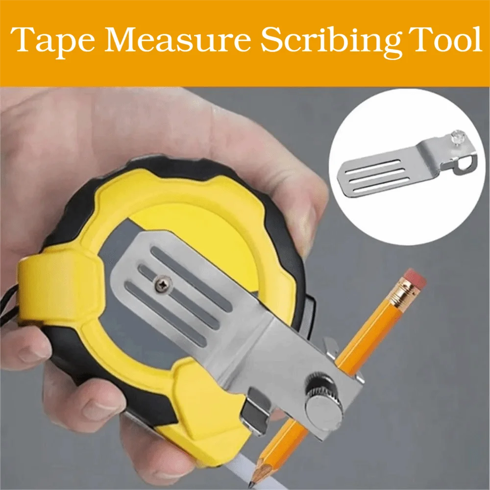 Alloy Tape Measure Scribing Tool Fixed Mark Corrosion-prevention Tape Measure Pencil Holder Durable Anti-rust