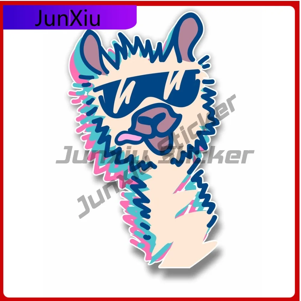 

Llama With Shades Creative Stickers Cover Scratches Decor Graphic For Car Laptop Rv Motorcycle Bumper Truck Laptop Or Any Smooth