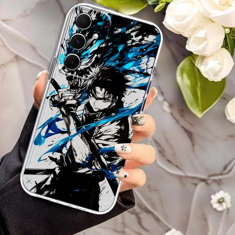 Jujutsu Kaisen أنيمي لسامسونج غالاكسي A73 A72 A71 A55 A54 A53 A52 A51 A33 A25 A22 A15 A14 A05 بولي TPU حافظة هاتف شفافة #5