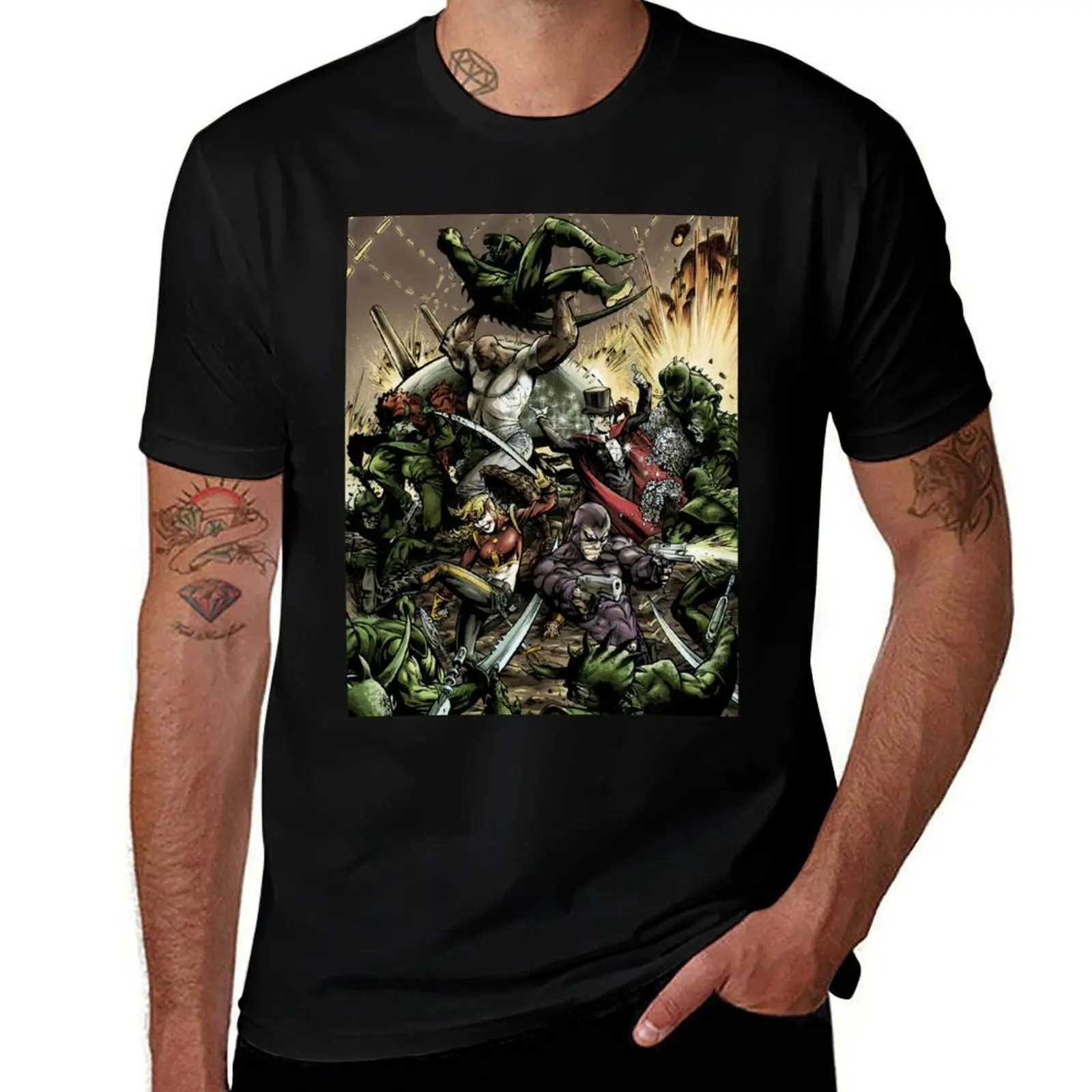 

Defenders of the Earth, battle for Ming! T-Shirt topping oversized boys animal print mens designer clothes