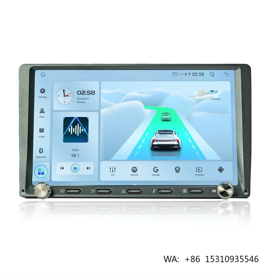 Universal 9 Inch Car Stereo Car DVD Player Car Radio Navigation IPS Screen 4 Core Head Unit GPS Amplifier Carplay Android Auto