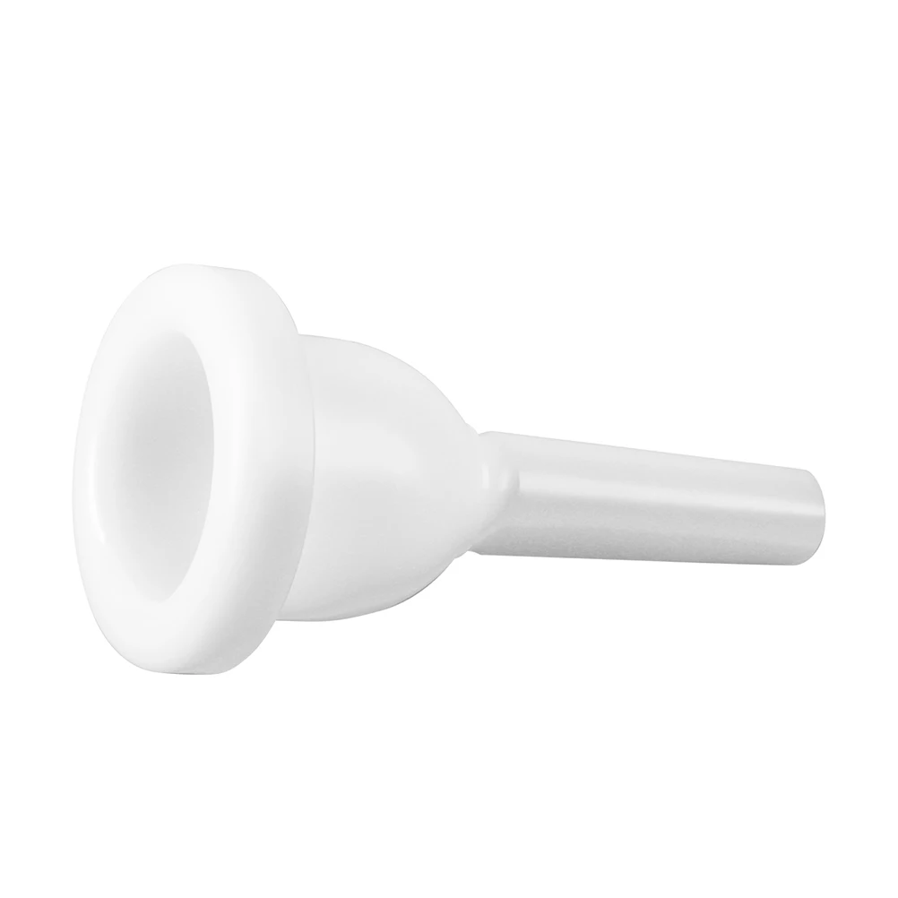 

Tuba Mouthpiece White Plastic Low Bass Sound Side Key Quick Tone Switch Replacement Mouthpiece for Tuba Accessories Professional