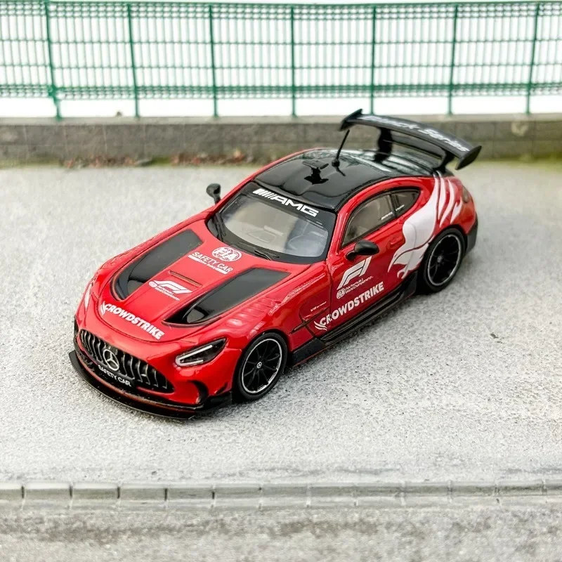 Tarmac Works 1/64 Mercedes Benz AMG GT Zabawka ze stopu czarnego Pojazd silnikowy Odlewany metal Model Prezenty