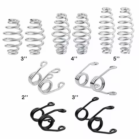Motorcycle 2''/3''/4"/5'' Solo Seat Springs For Harley Bobber Chopper Honda Sportster XL 883 1200 48 Yamaha Kawasaki Suzuki
