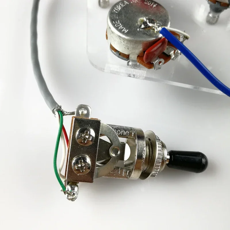 

1 Set Electric Guitar Pickup Wiring Harness For SG Dot ( 1 Toggle Switch + 4 Pots + Jack )