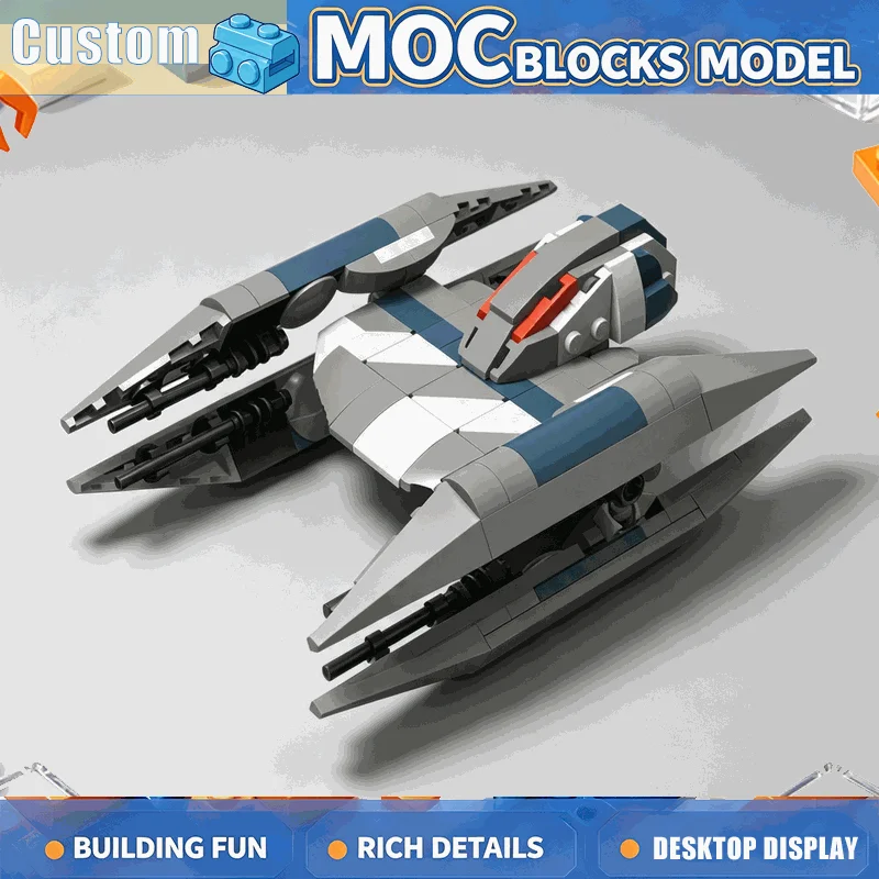152PCS Gray Blue Robot Spacecraft Building Blocks Transforming Flying Drone Model Creative DIY Assembly Toy Space Display Gift